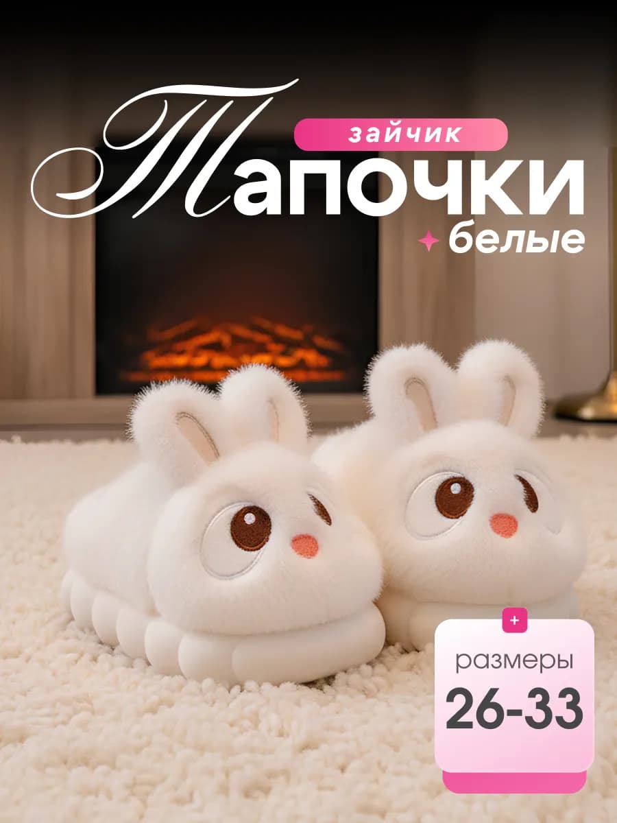 Тапочки домашние теплые детские