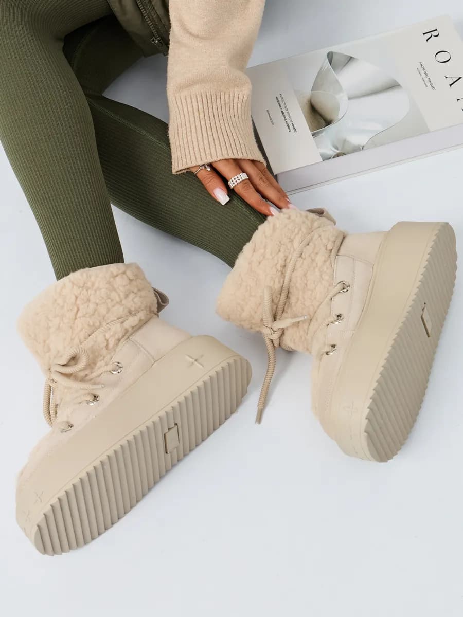 Угги утепленные замшевые