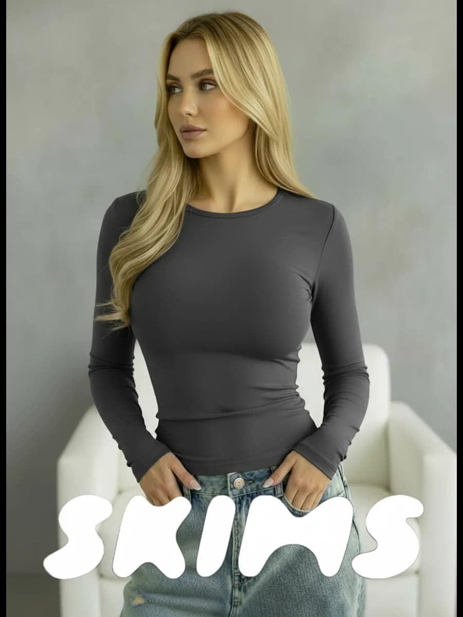 Лонгслив скимс облегающий