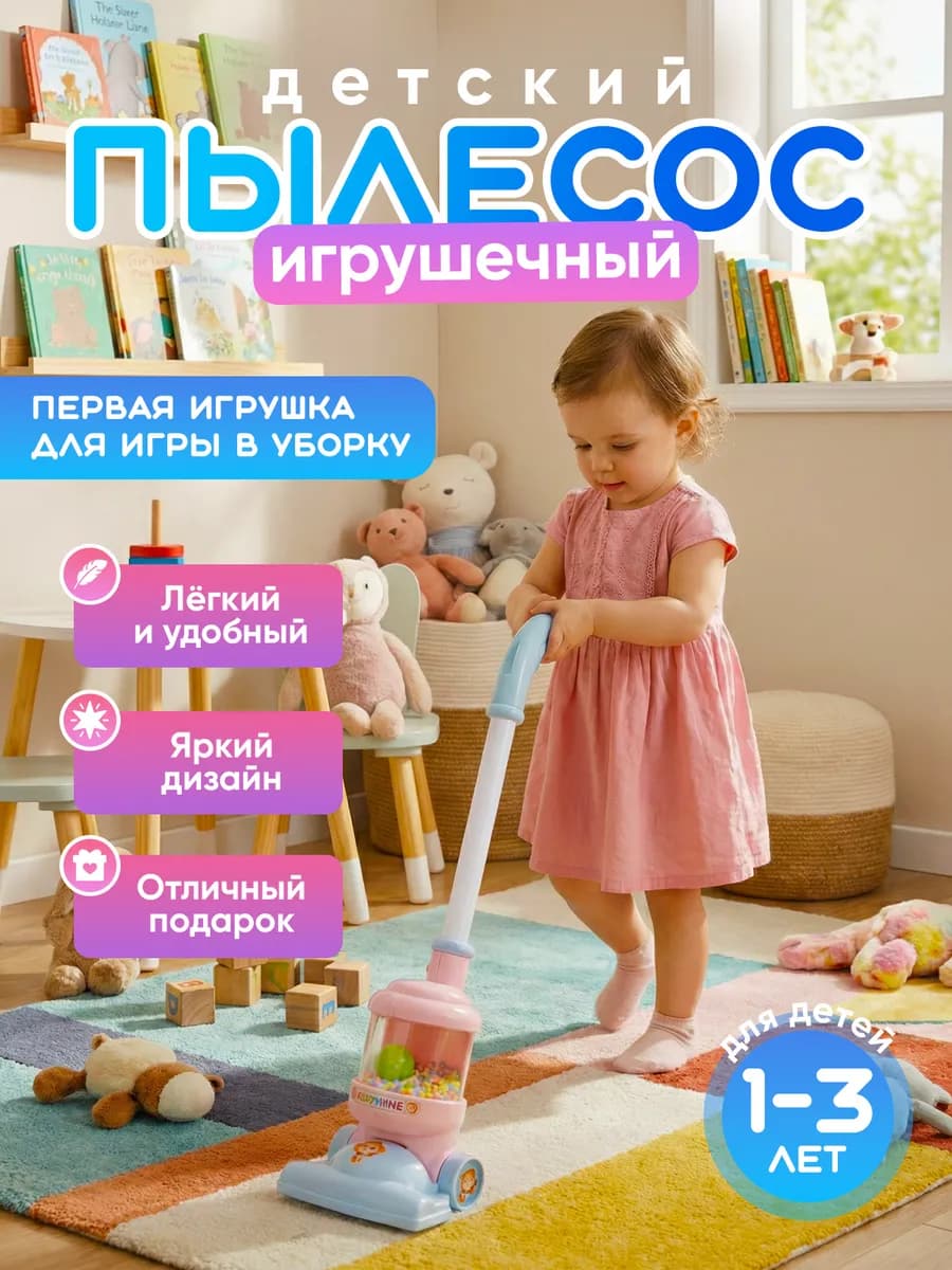Детский пылесос вертикальный