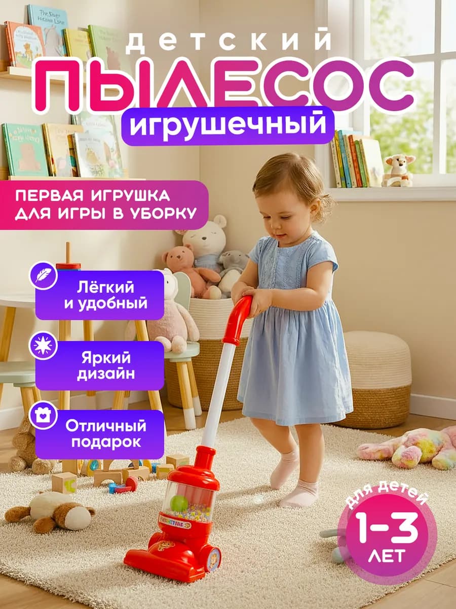 Детский пылесос вертикальный