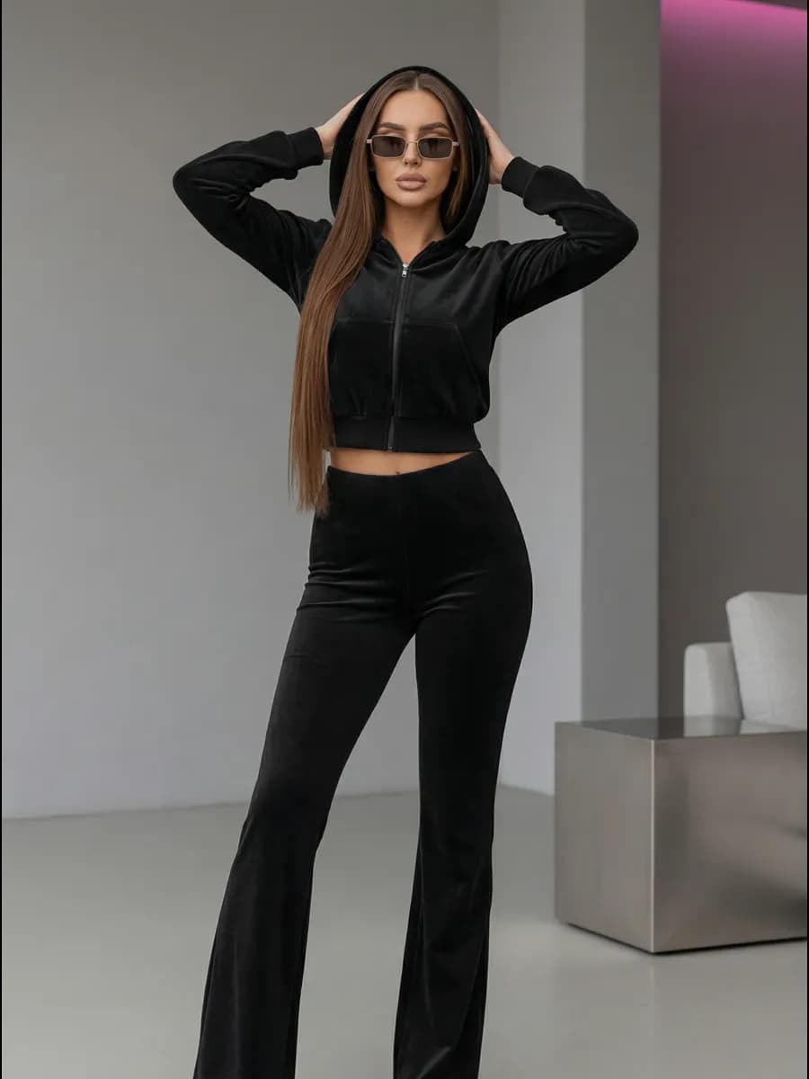 Костюм спортивный велюровый двойка