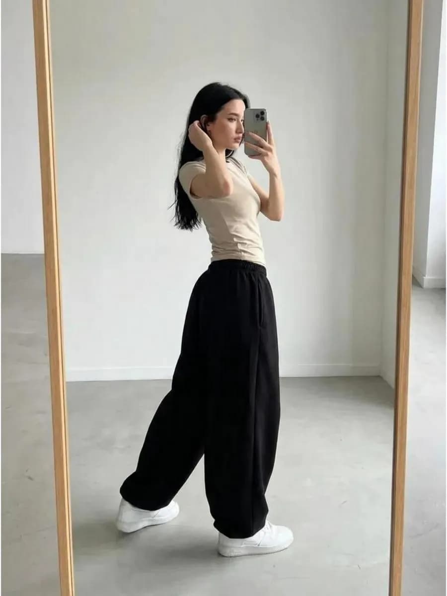 Спортивные штаны широкие инст рины