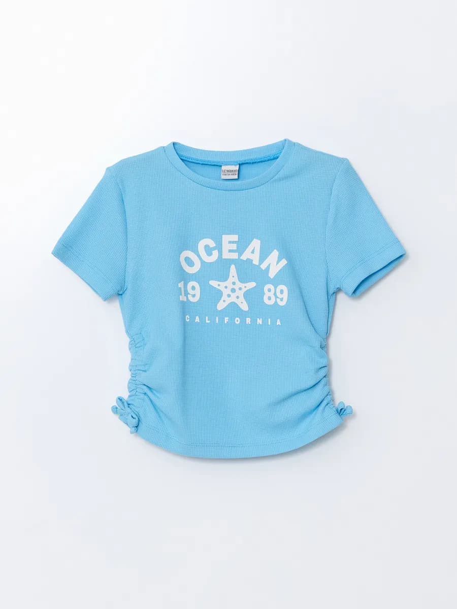 Футболка Для Девочек С Круглым Вырезом