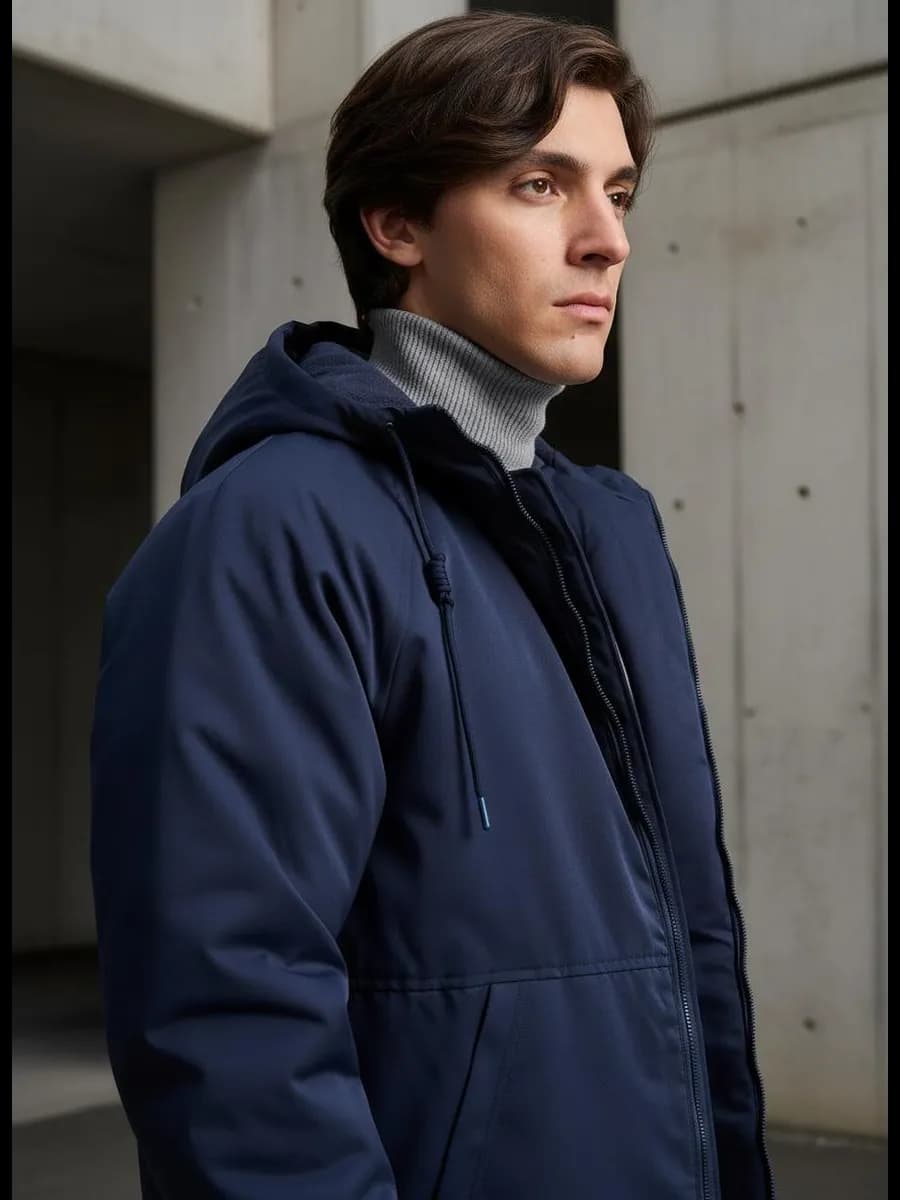 Демисезонная куртка с капюшоном