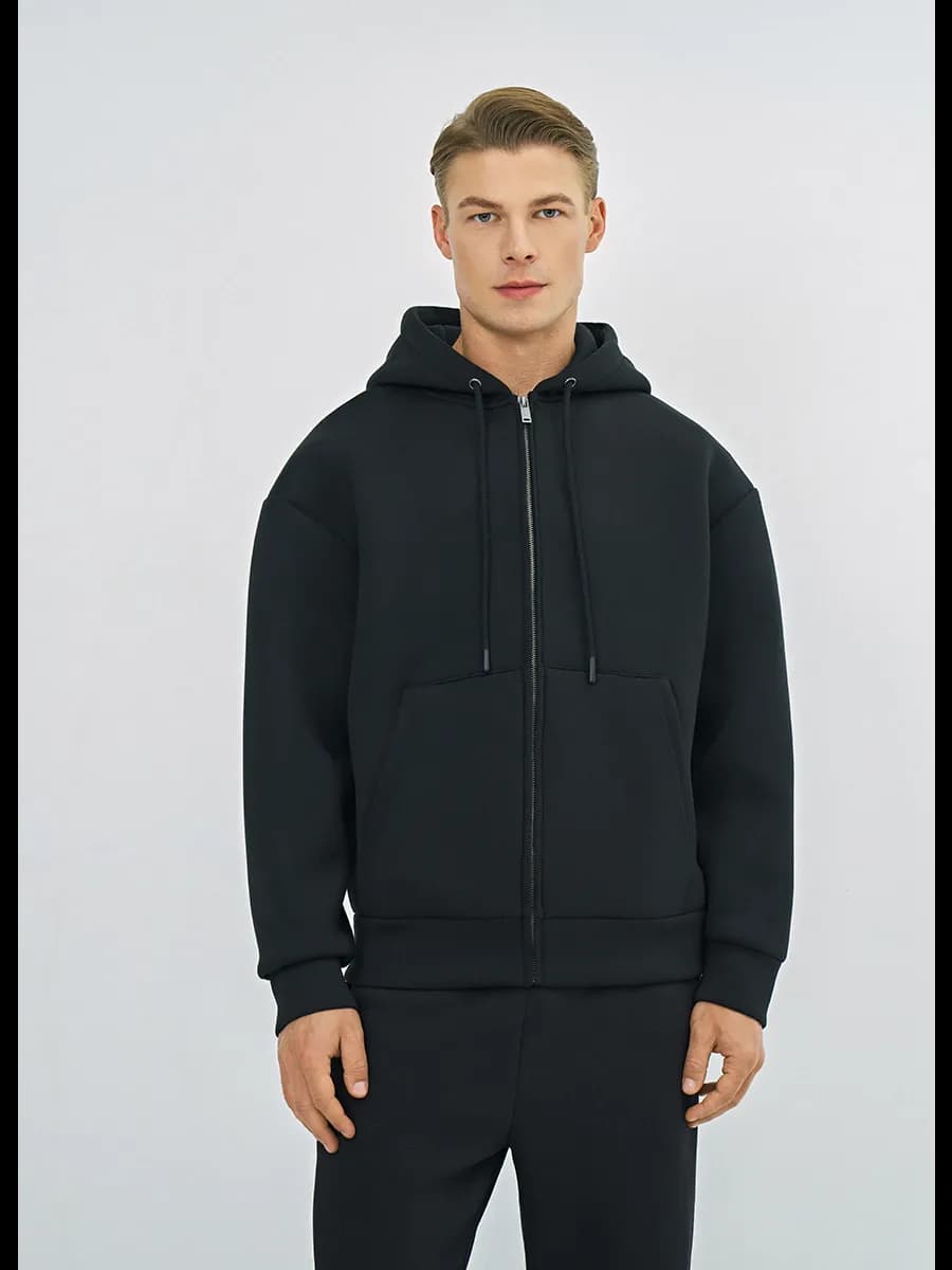 Толстовка на молнии с капюшоном