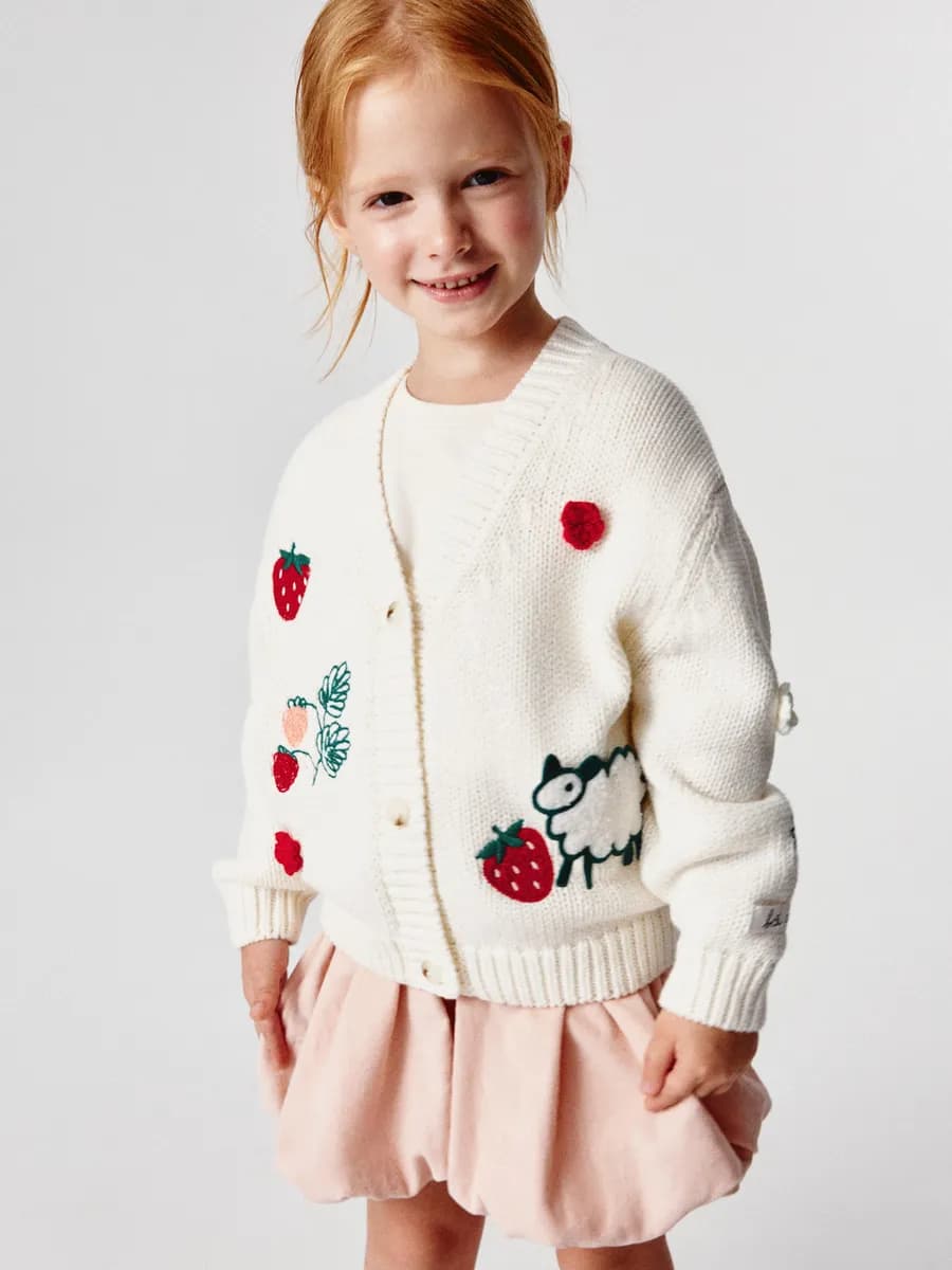 Кардиган оверсайз с принтом - фото 1