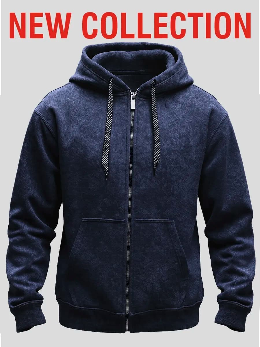 Толстовка с капюшоном на молнии варенка