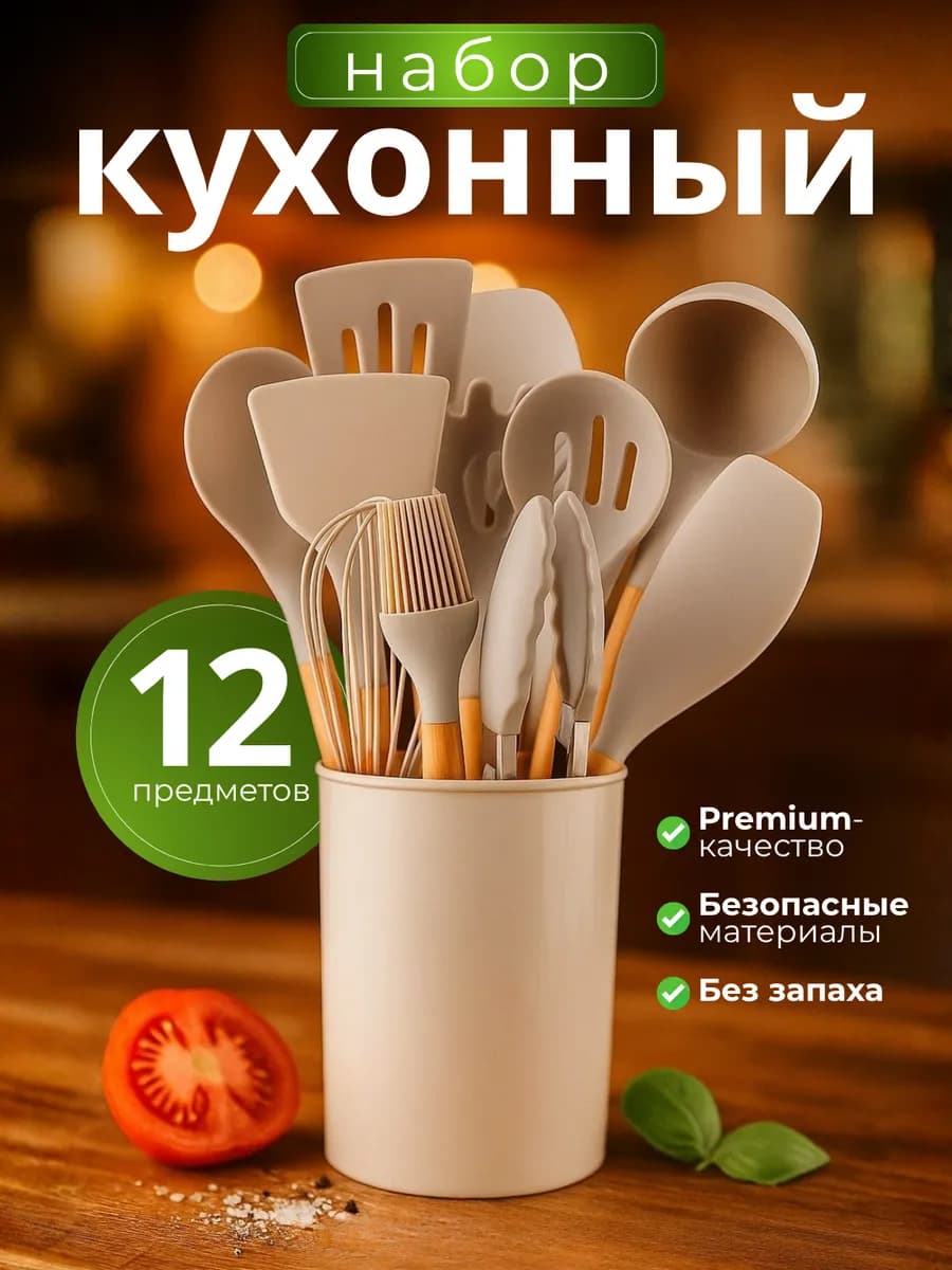 Подарочный набор кухонных принадлежностей 12 предметов
