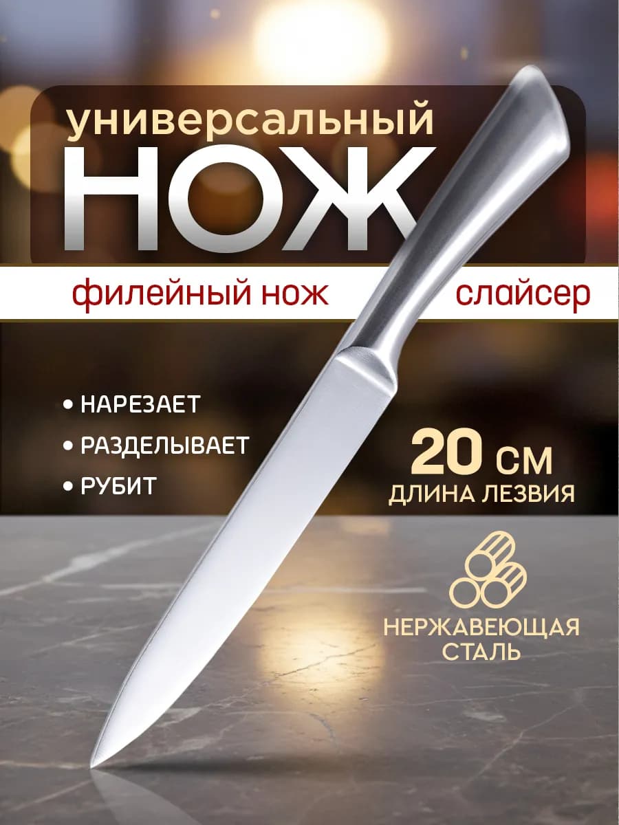 Нож кухонный универсальный филейный