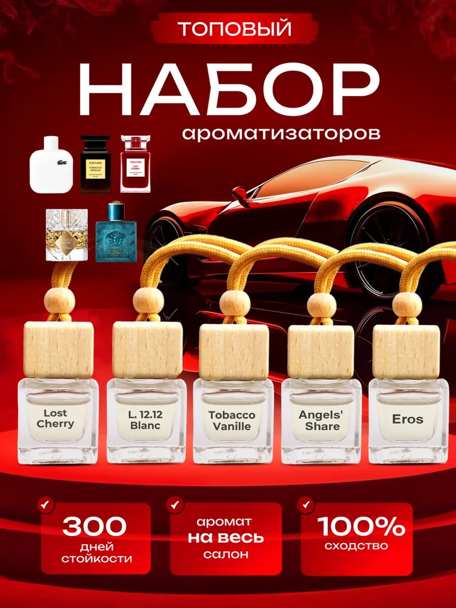 Автопарфюм ароматизатор набор для машины - фото 1