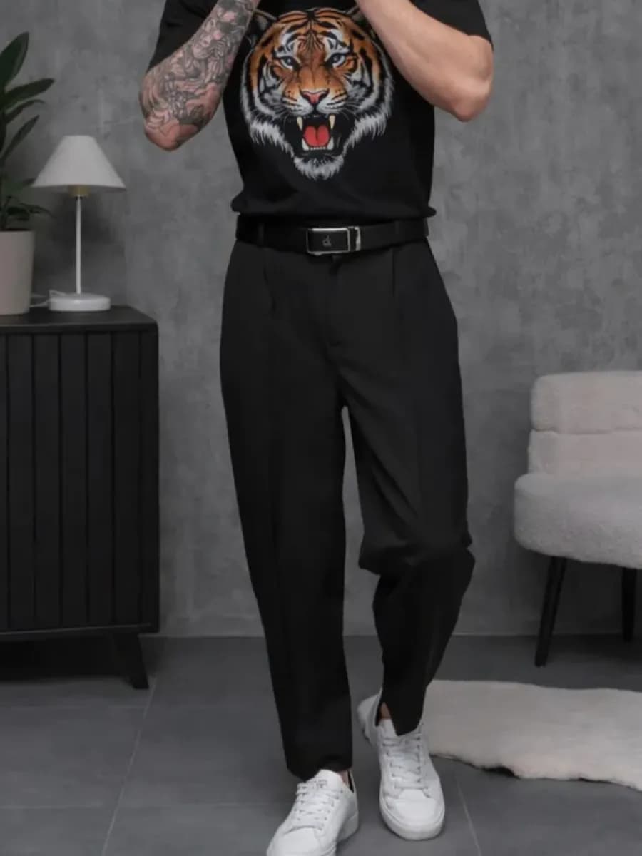 Брюки классические широкие оверсайз