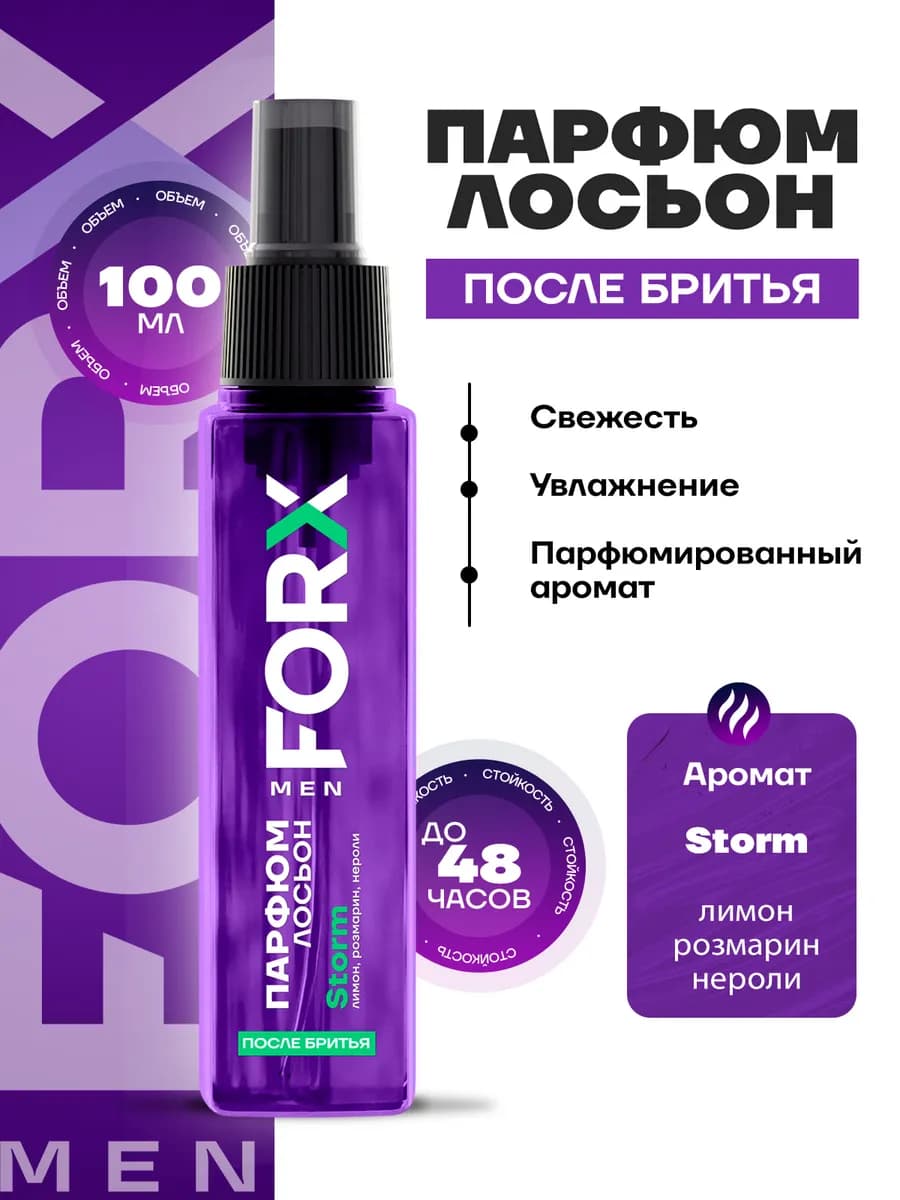 Парфюм-лосьон после бритья Storm,100мл