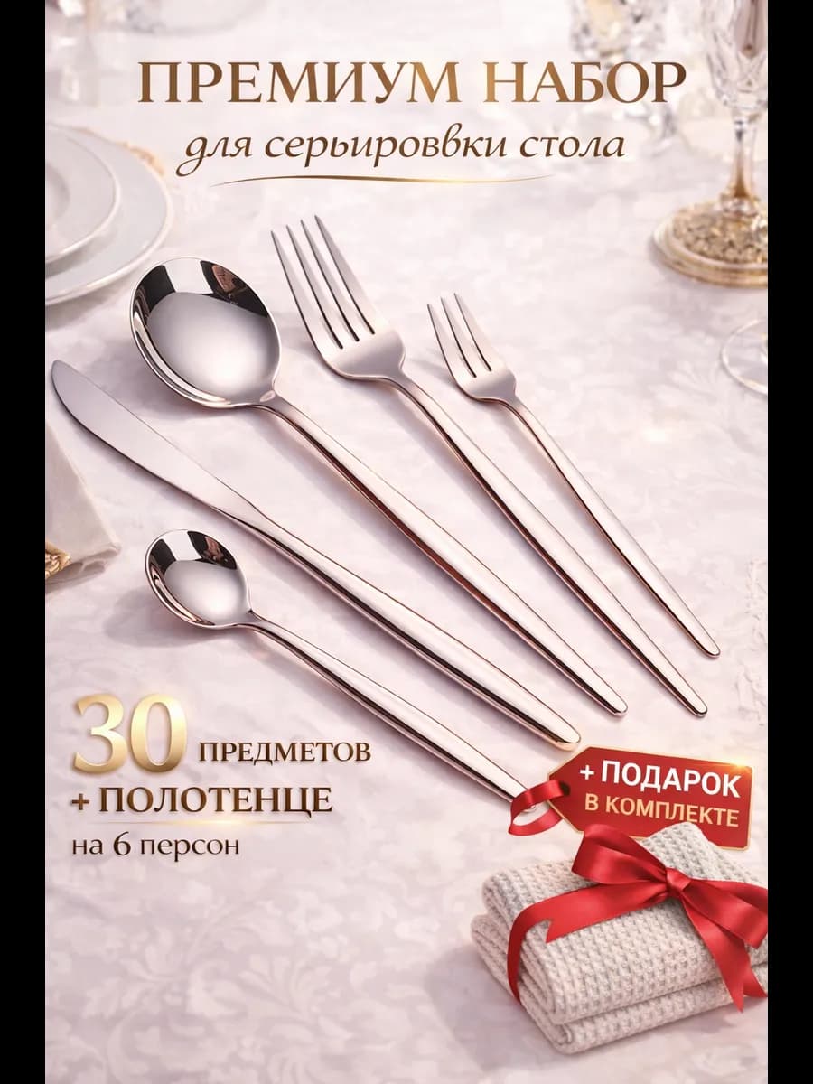 Набор столовых приборов на 6 персон