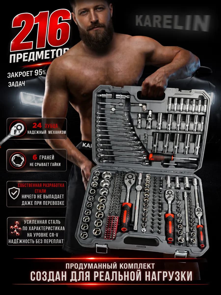 Набор инструментов 216 предметов