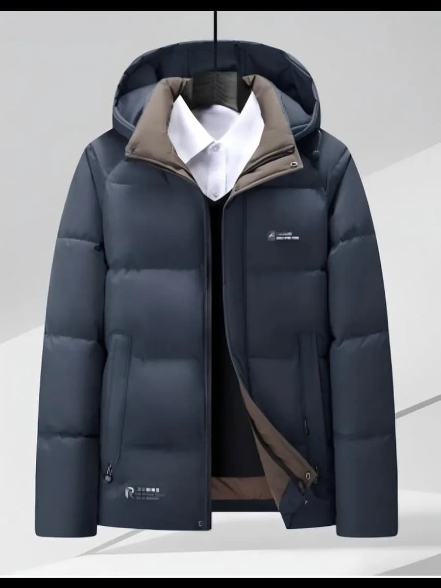 куртка с капюшоном на ватине