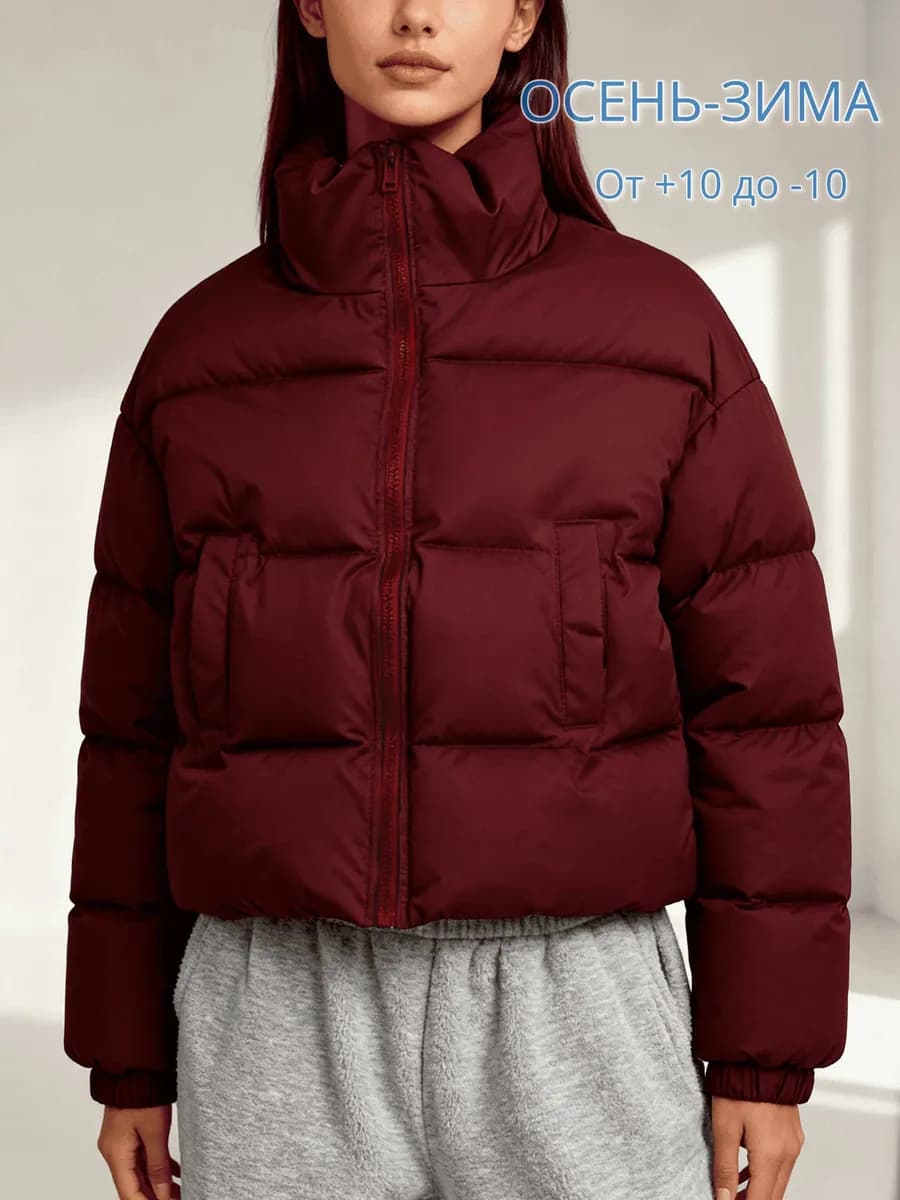 Куртка дутая укороченная демисезон