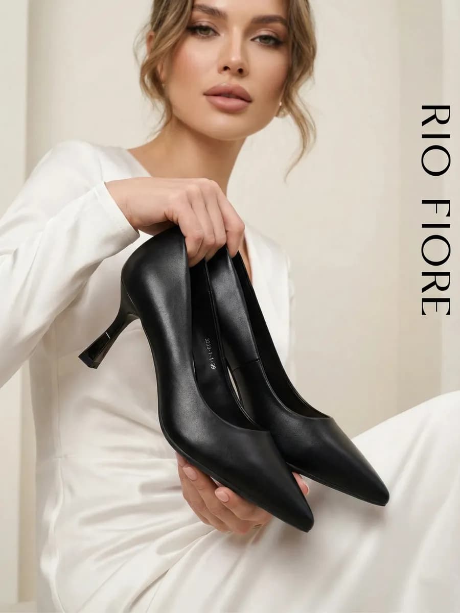 Туфли на каблуке шпильке лодочки вечерние в офис