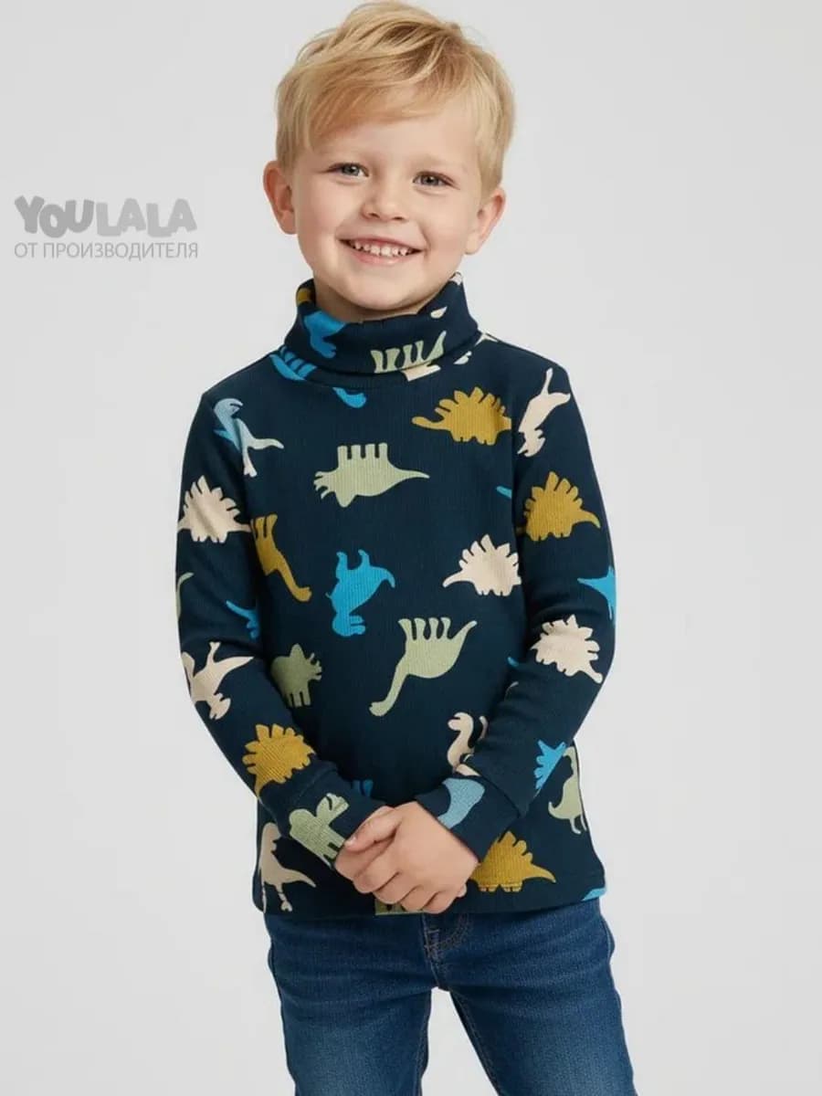 Водолазка для мальчика в рубчик