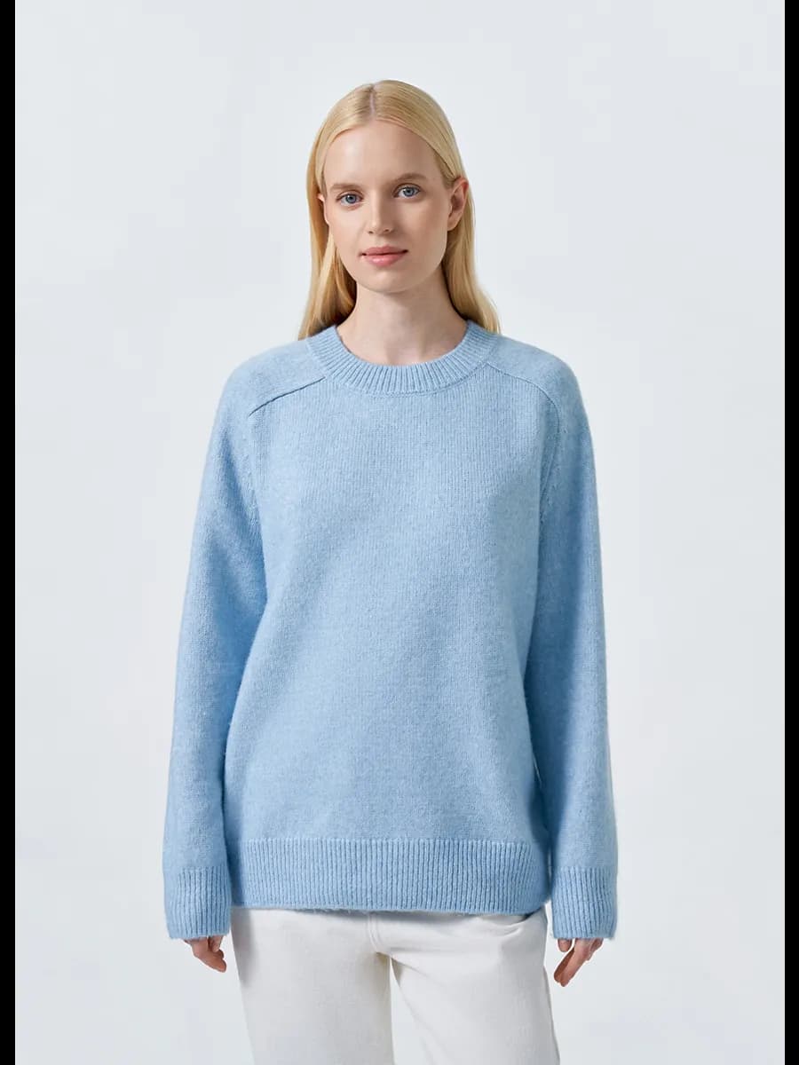 Джемпер вязаный с добавлением шерсти