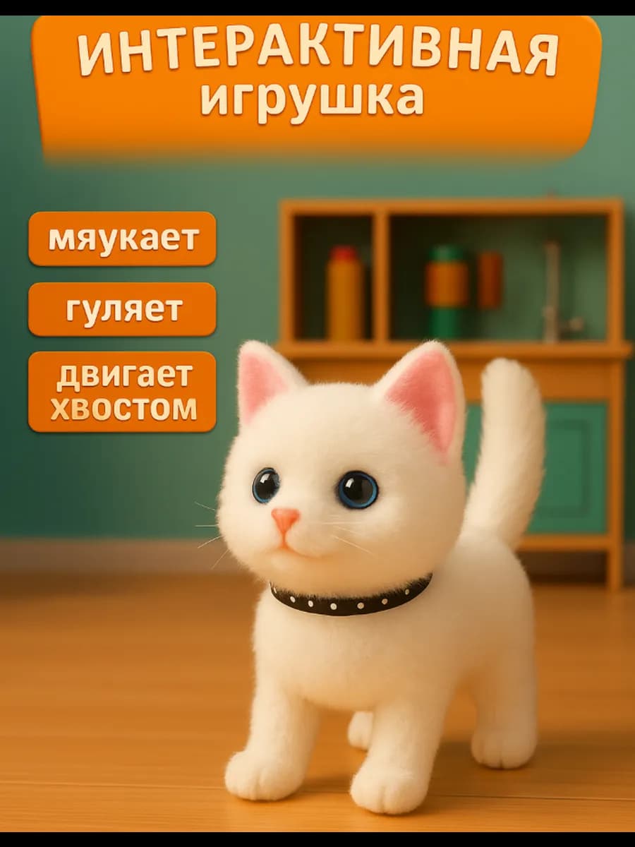 Игрушка кот интерактивный
