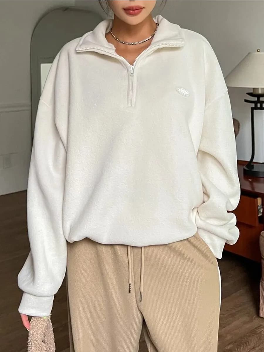 Свитшот флисовый полузамок