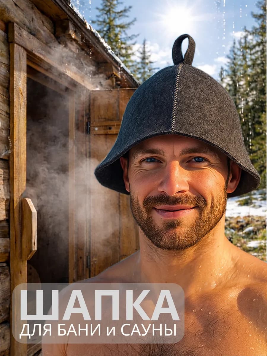 Шапка для бани банная