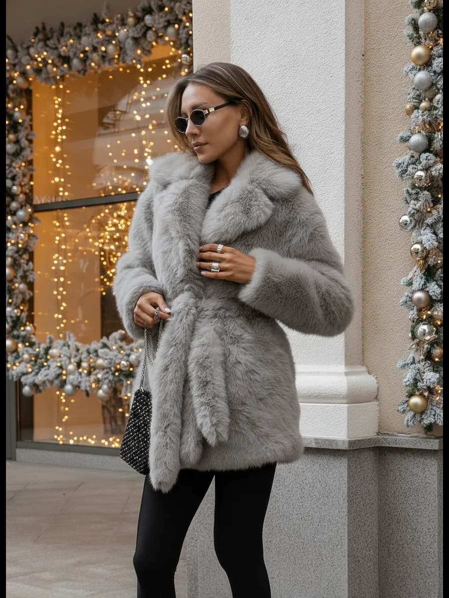 Шуба искусственная экошуба