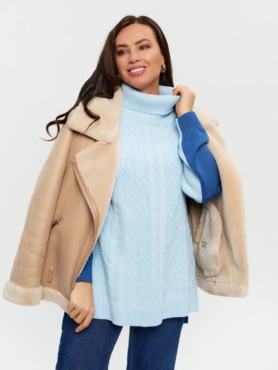 Свитер вязаный больших размеров - фото 1