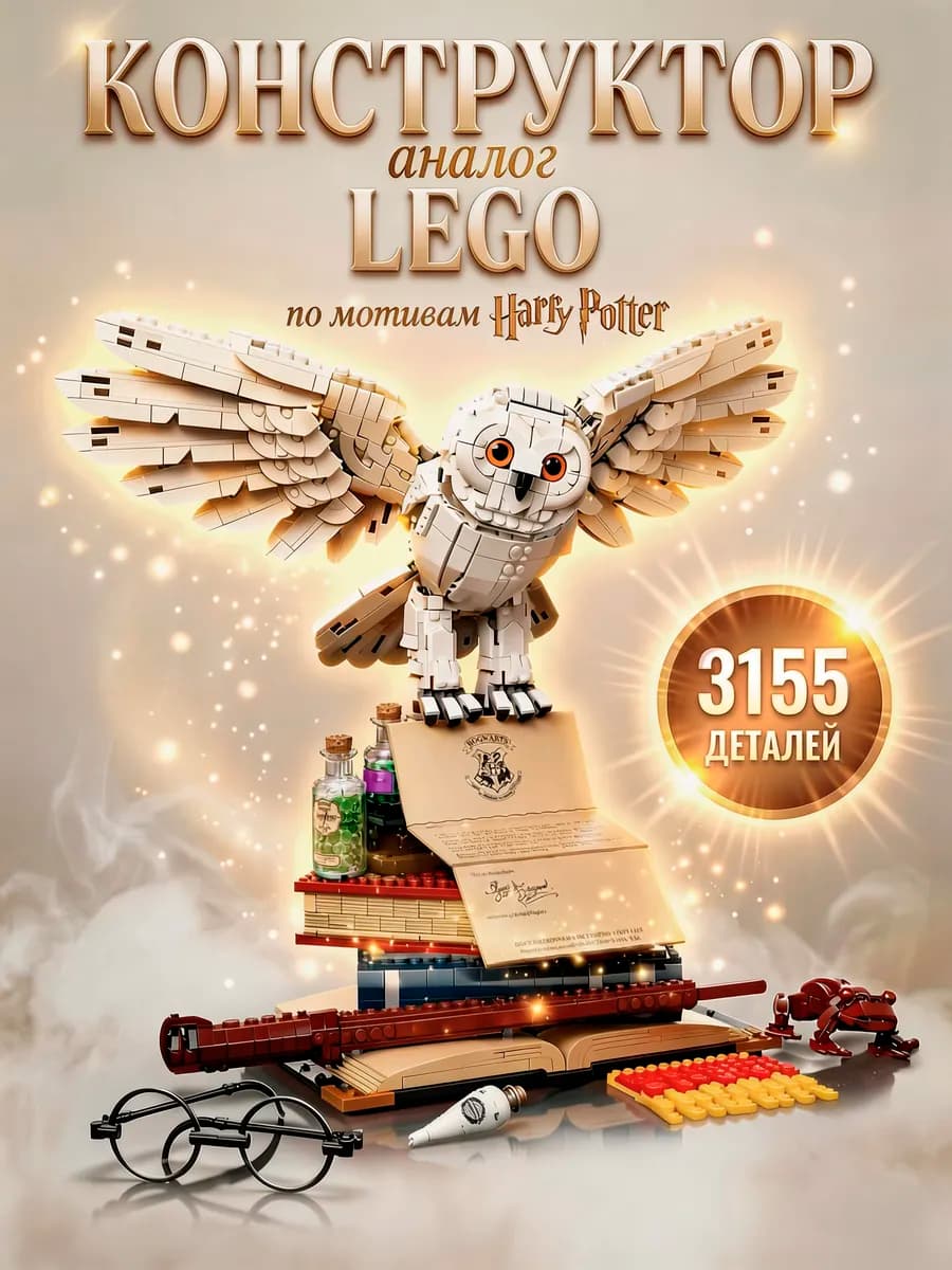 Конструктор полярная сова LEGO аналог