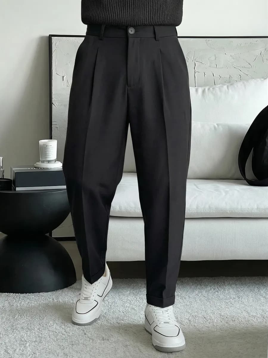 Брюки классические бананы со стрелками широкие