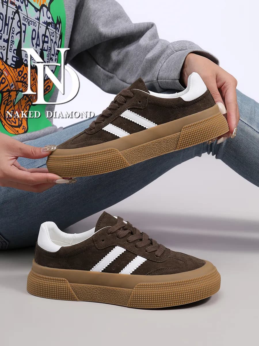 Кеды демисезонные спортивные на платформе - фото 1