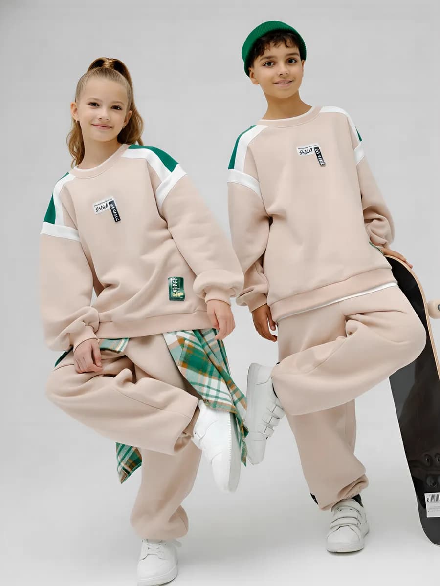 Костюм теплый зимний спортивный с начесом на флисе