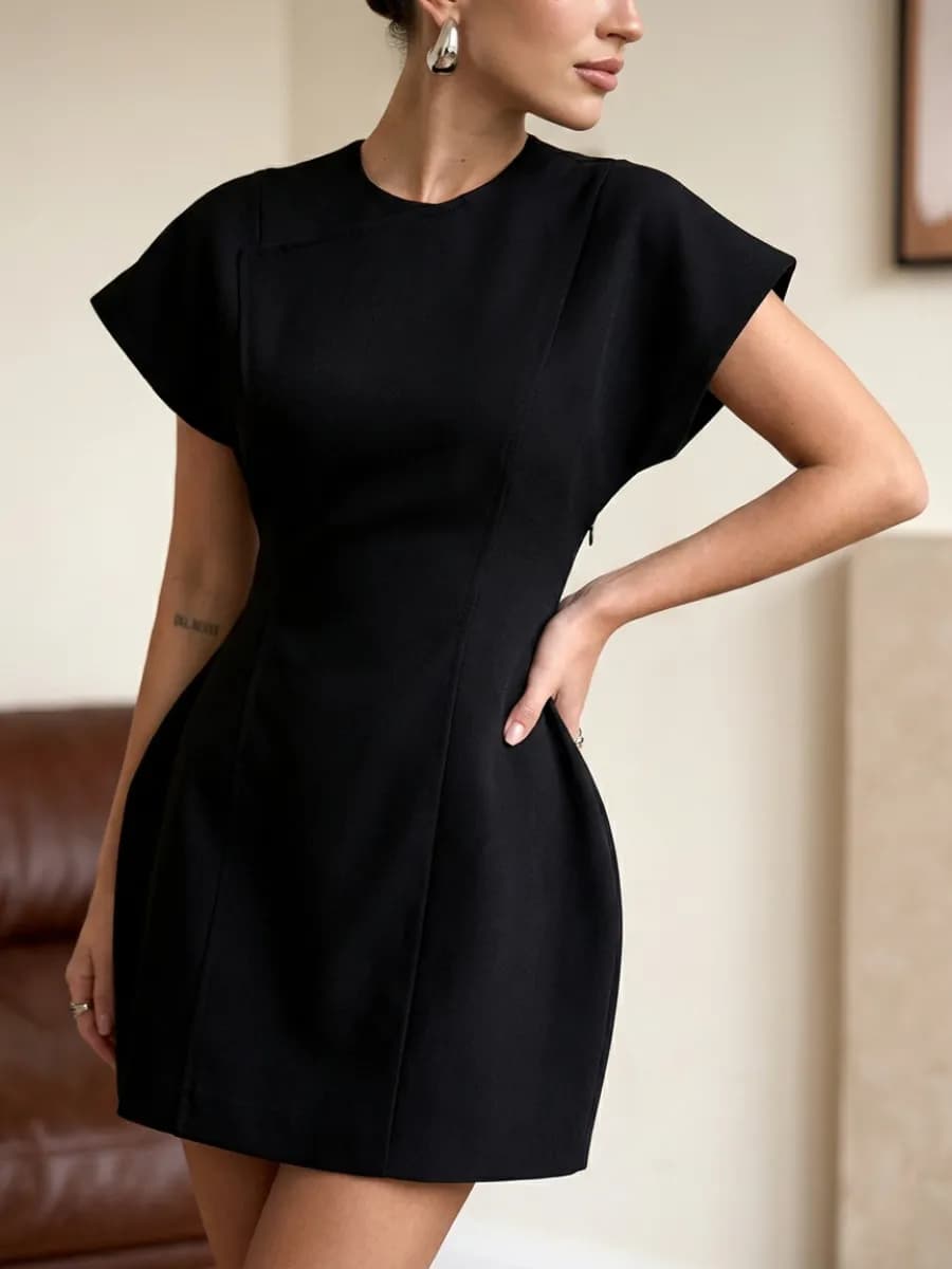 Платье футляр короткое вечернее силует песочные часы