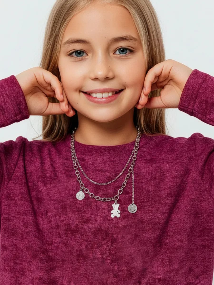 Лонгслив для девочки блузка школьная