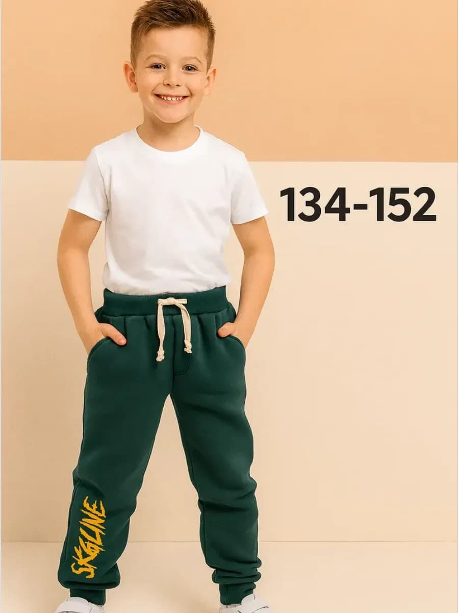 Брюки с начесом детские