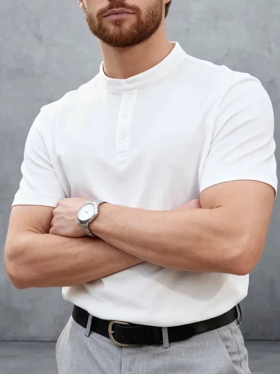 Футболка поло с коротким рукавом базовая