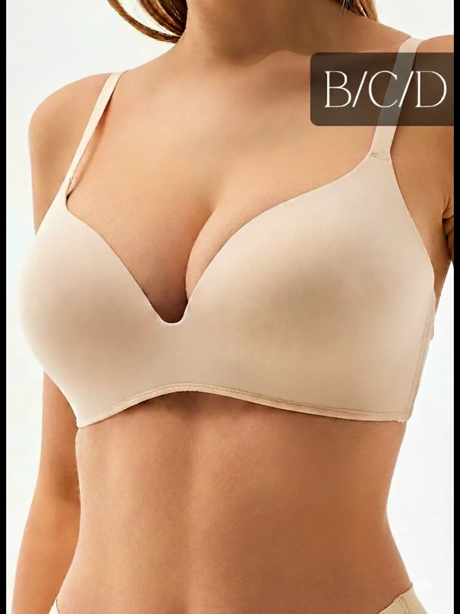 Бюстгальтер без косточек бесшовный гладкий