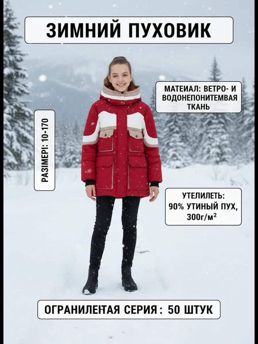 куртка с пухом весенний