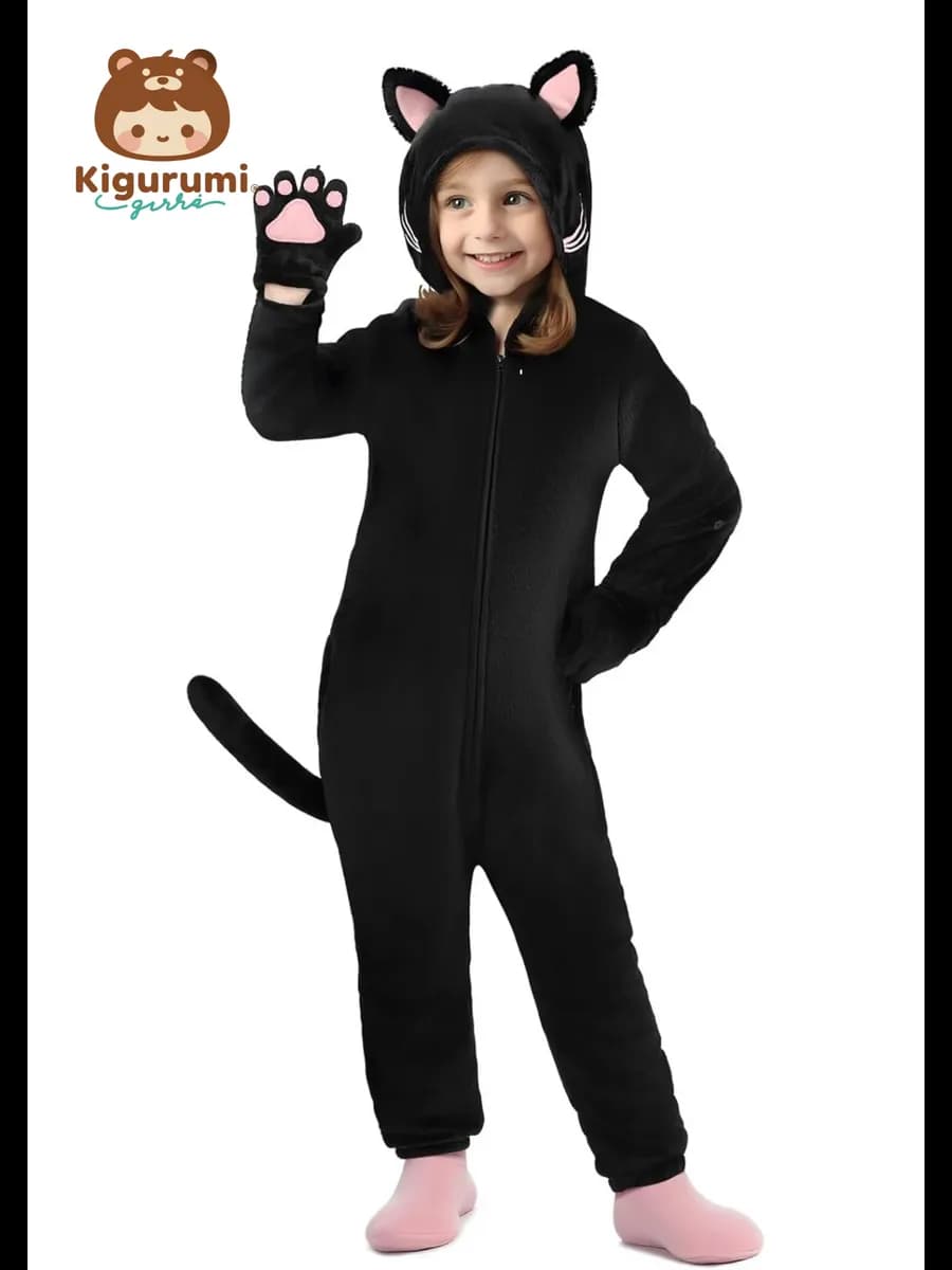 кигуруми кот для детский пижама с лапками