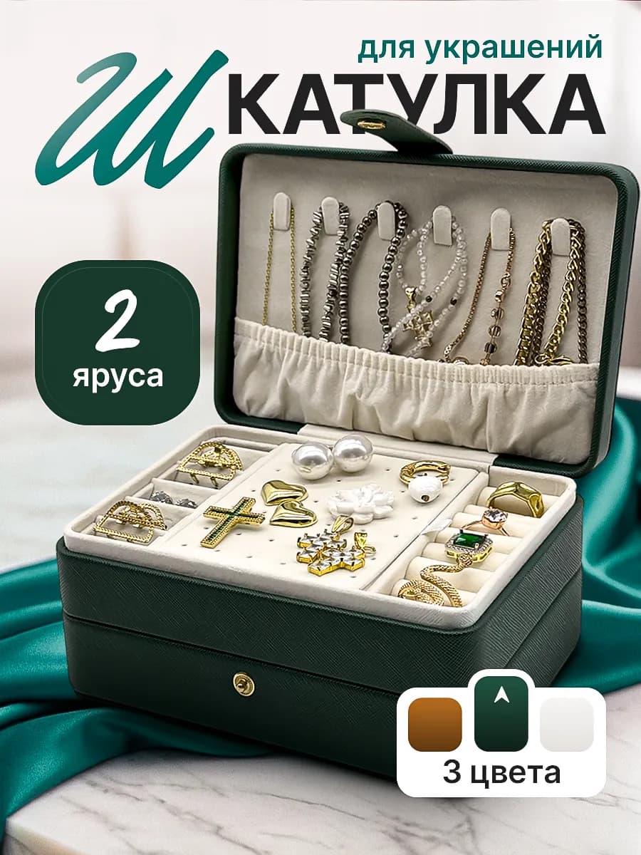 Шкатулка для украшений и бижутерии - фото 1