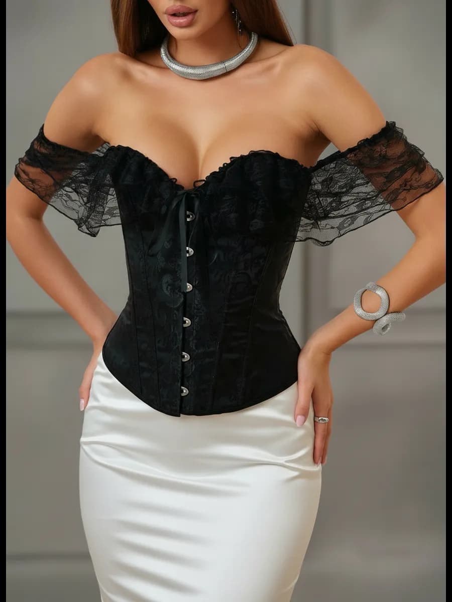 Корсет вечерний утягивающий на шнуровке
