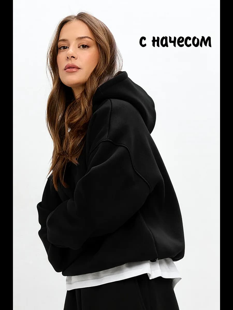 Худи укороченный с начесом