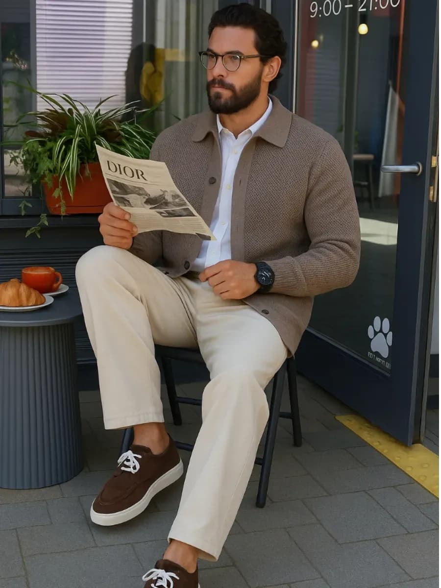 Вязаный кардиган на пуговицах джемпер из вискозы