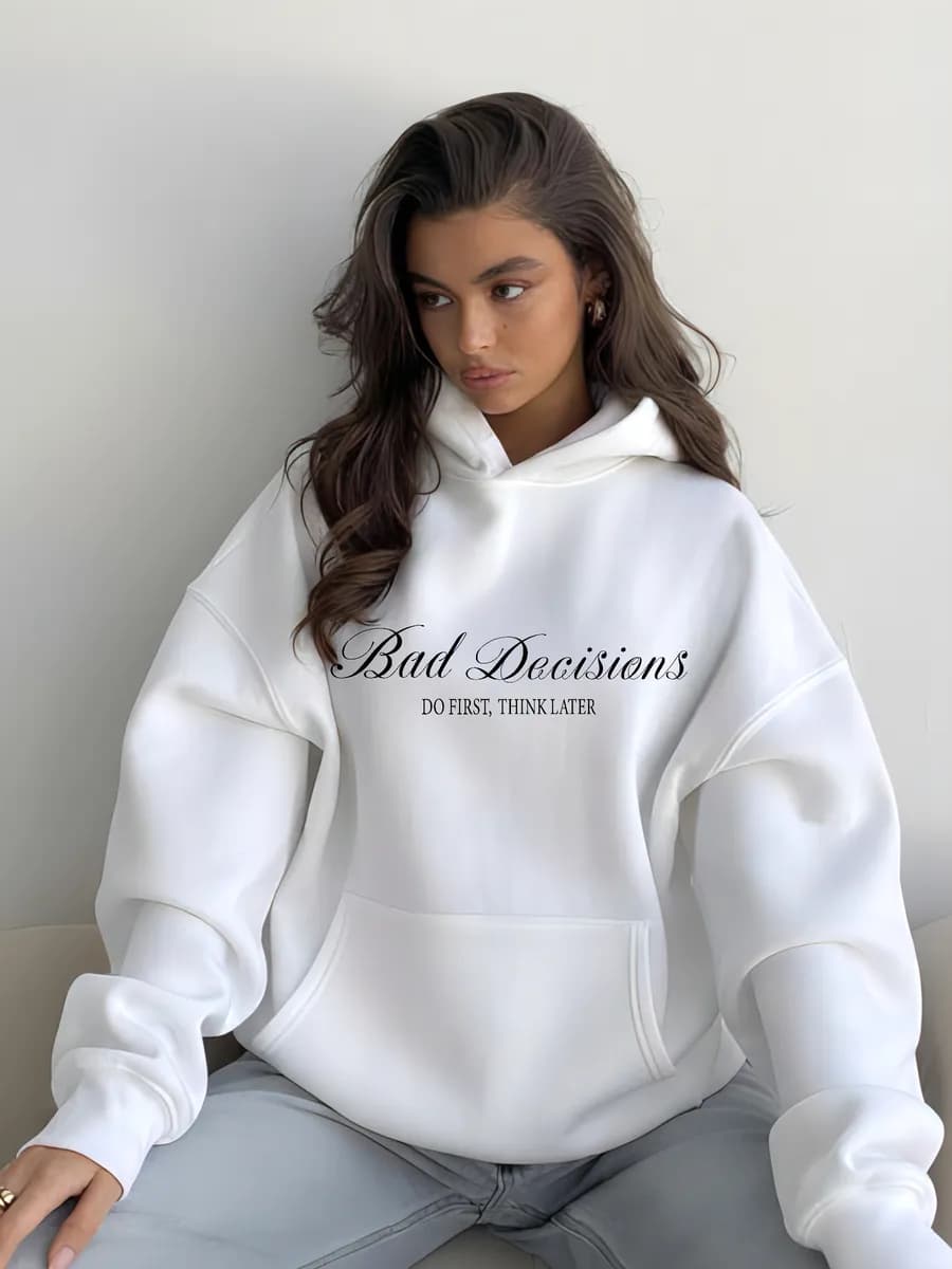 Худи оверсайз с принтом у2к y2k без начеса