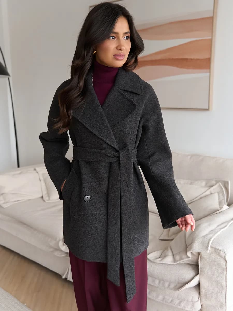 Короткое демисезонное полупальто - фото 1