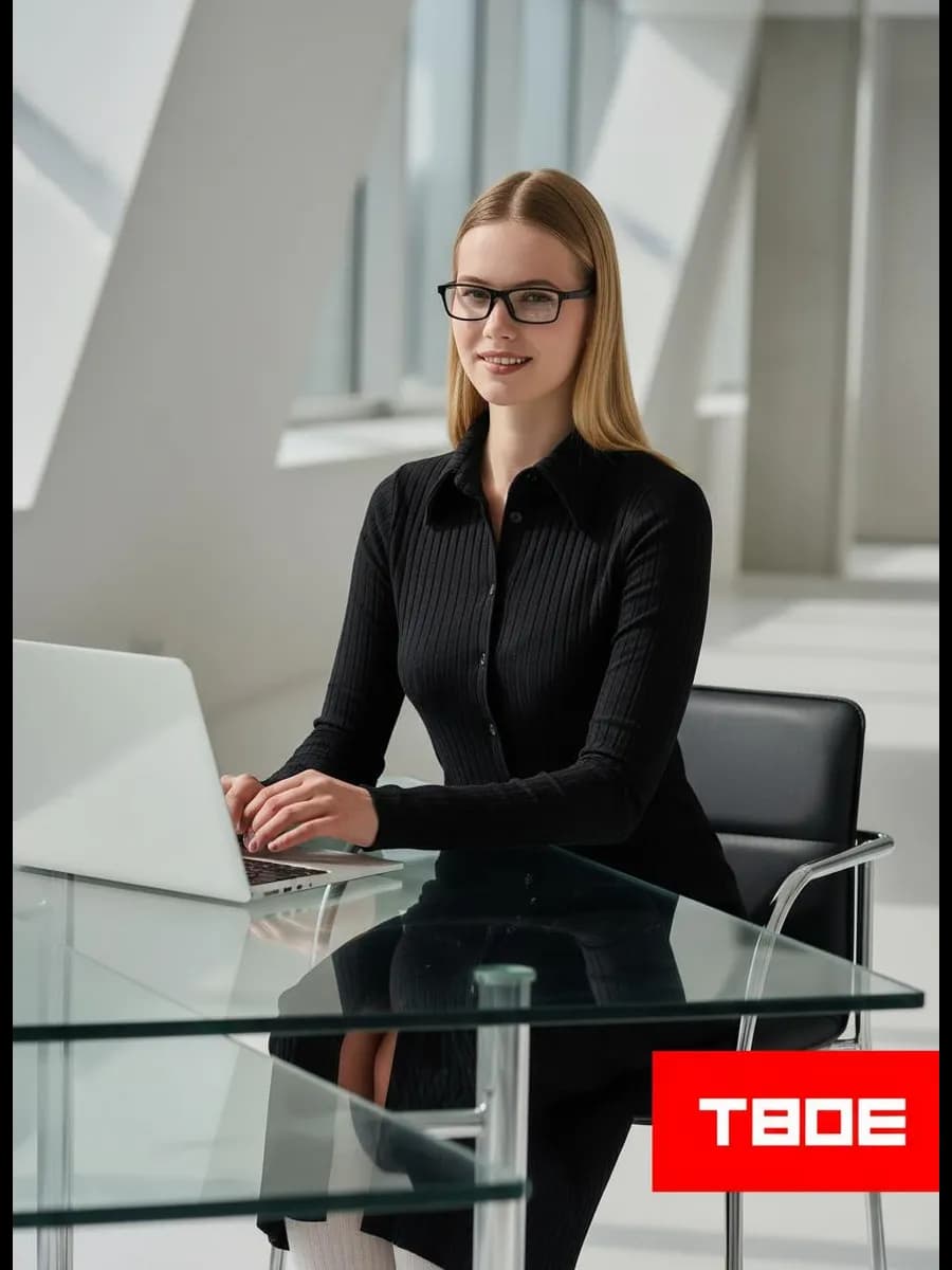 Платье офисное миди на пуговицах - фото 1