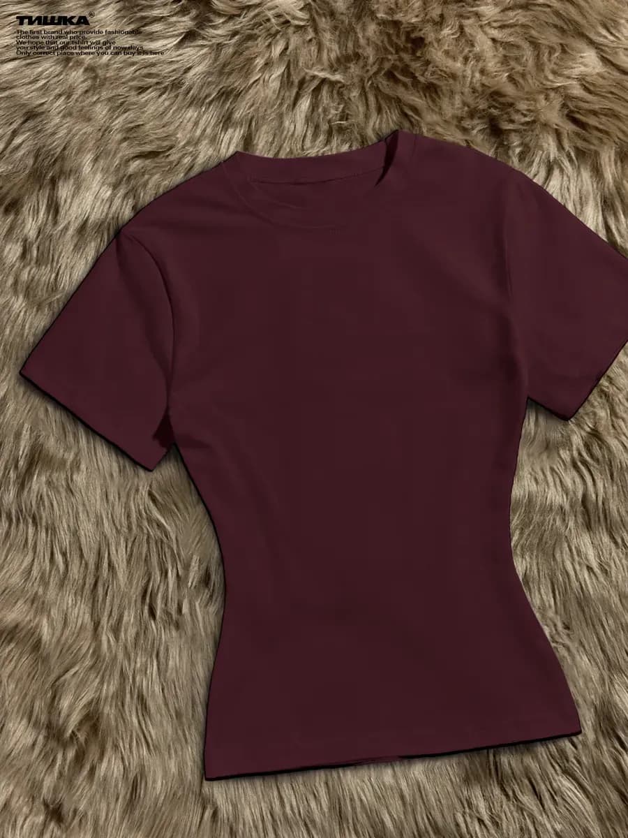 Базовая облегающая футболка скимс