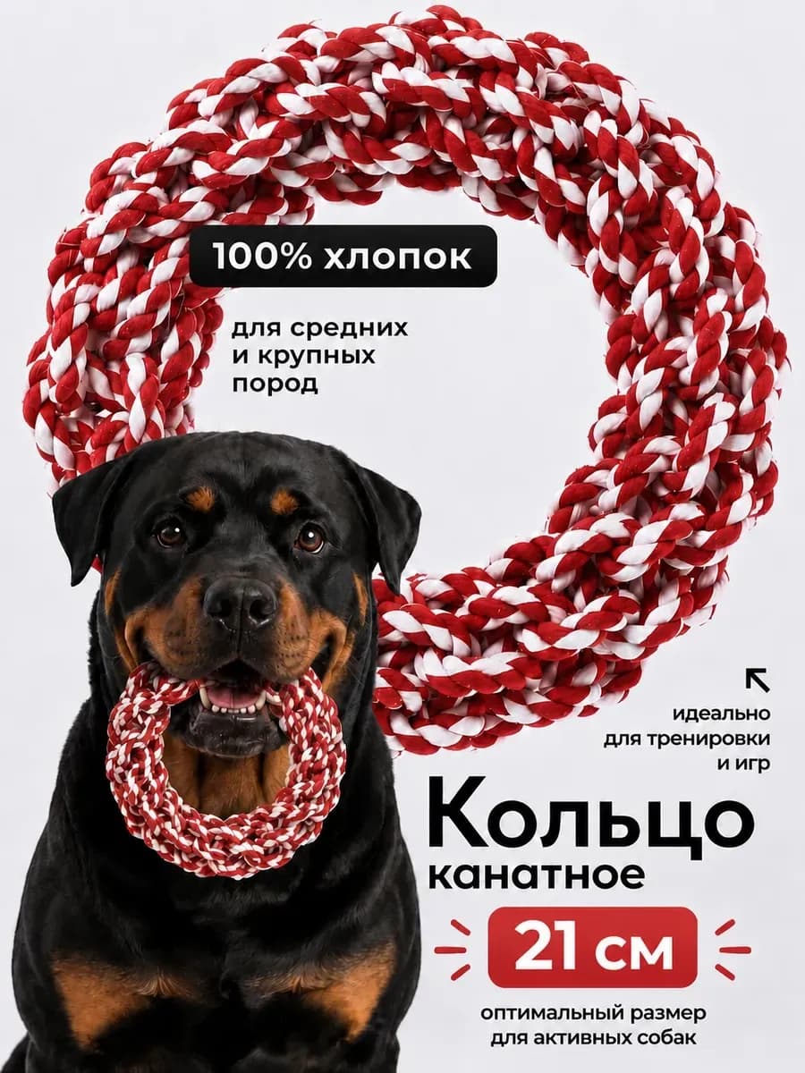 Крепкий канат для собак 21см