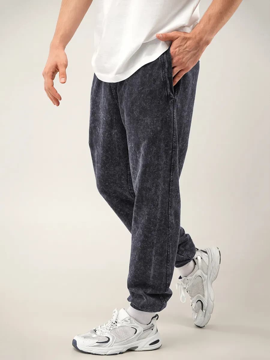 Брюки спортивные джоггеры из футера двухнитки